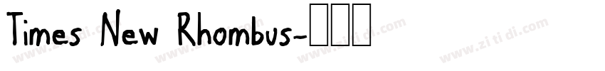 Times New Rhombus字体转换